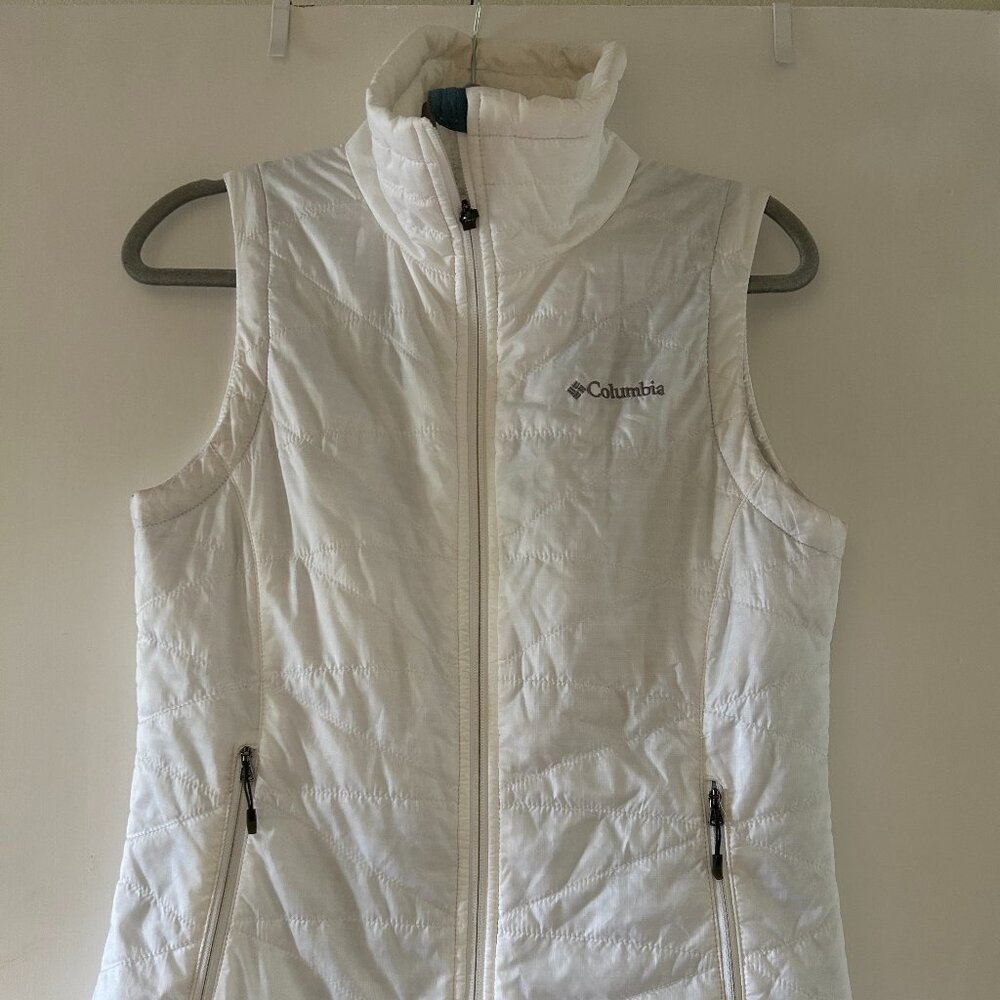 Columbia White Vest Size S